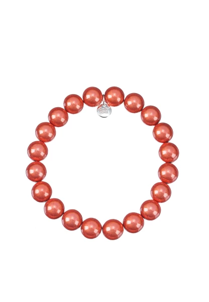 Leslii Reflective Pearl Perlen-Armband Magic 3D-Effekt Ø 10mm in Orange Blitzverkäufe