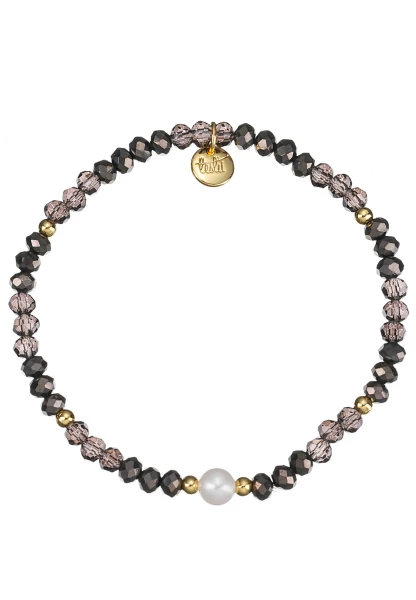 Leslii Armband Kylie Kristall Perle Schwarz Begrenzt auf 3 Tage