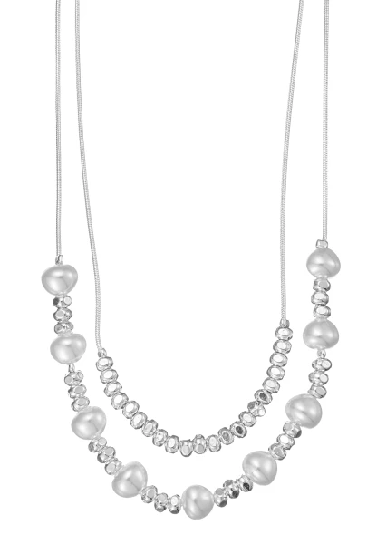 Leslii kurze Layering Kette Pearls Silber Hotsell