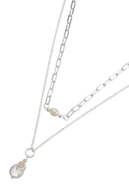 Leslii kurze Layering-Kette mit Süßwasserperlen Limitierter Zeitrabatt