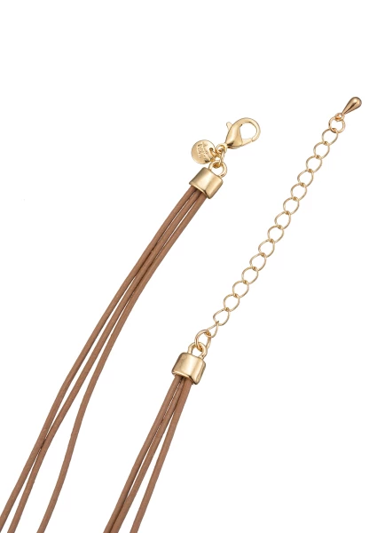 Leslii Kurze Kette Match Braun Fabrik Onlineshop
