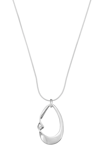 Leslii lange Halskette Spiraldrop | Silber Flash Sale