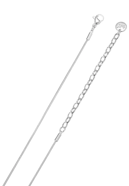 Leslii kurze Schlangenkette Strassoval | Silber Begrenztes Angebot