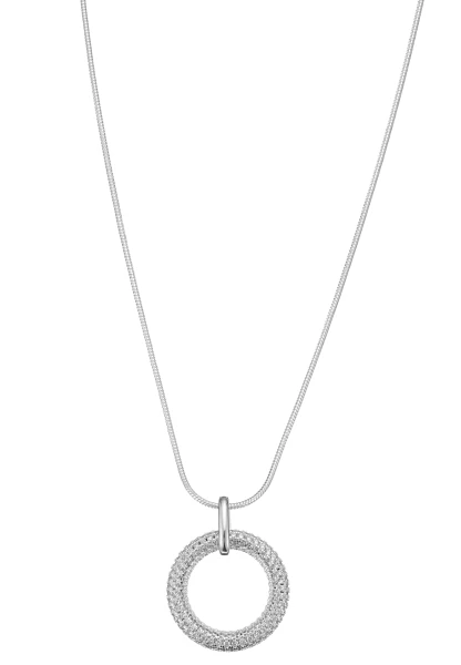 Leslii kurze Schlangenkette Strasskreis | Silber Online Shopping