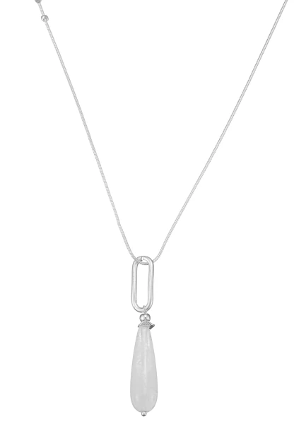 Leslii lange Schlangenkette Stone | Silber Exklusivangebot