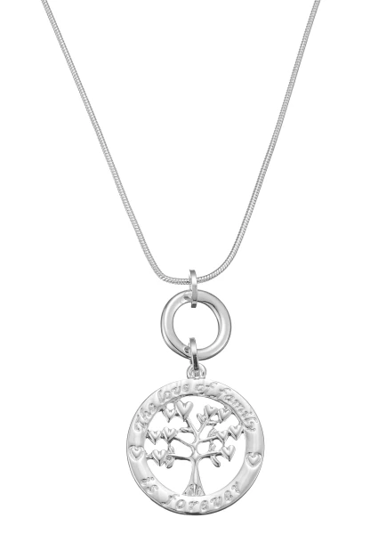 Leslii Lange Kette Lebensbaum Silber Osterangebot