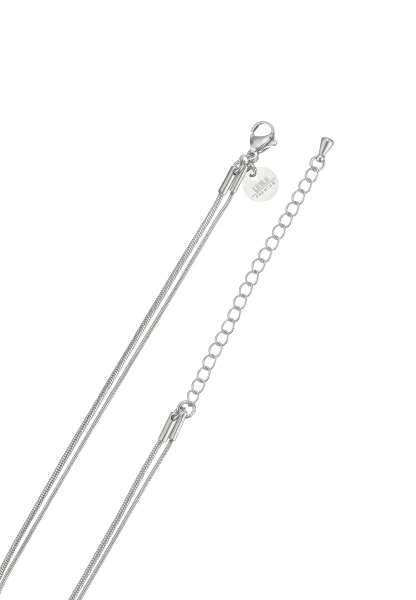 Leslii Kurze Kette Layering Naturstein Silber Zeitlich begrenztes Angebot