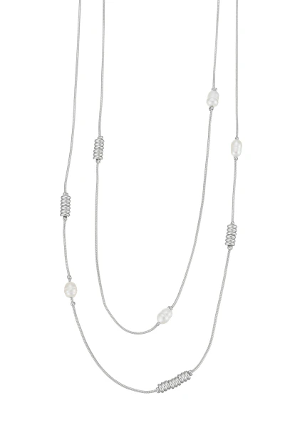 Leslii Kurze Kette Layering Perlen Silber Exklusive Angebote