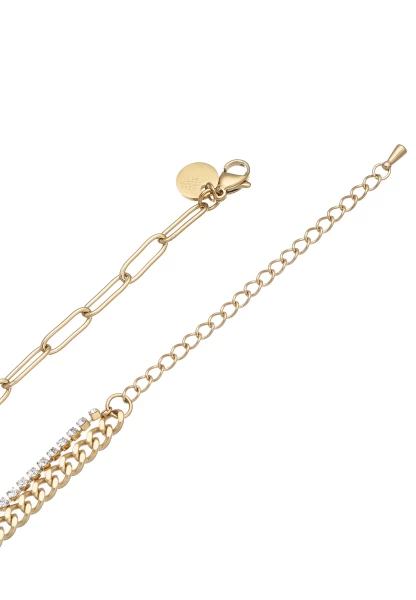 Leslii Kurze Halskette Glitzer Panzer-Kette Gold Letzte 2 Tage