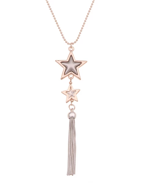 - 50% Sale Leslii lange Halskette Stern roségold Schlussverkauf