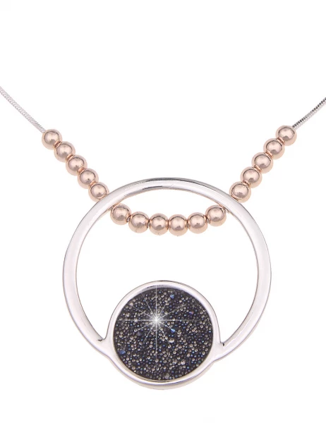 -50% SALE Leslii Kurze Halskette Bicolor Mix in Silber Rosé Tägliche Deals