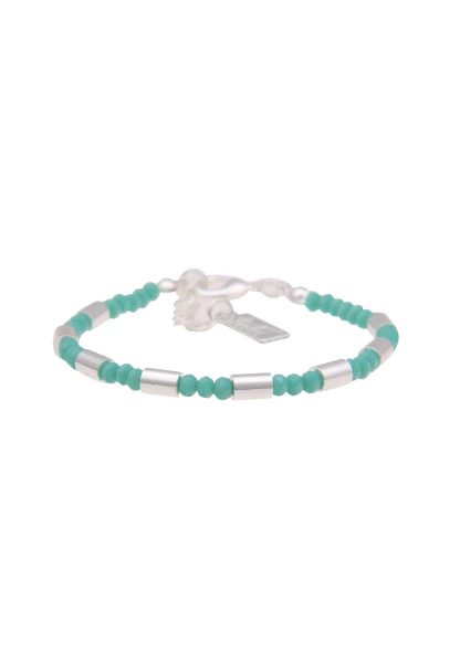 -50% SALE Leslii Armband Glasperlen Filigran in Silber Türkis Tiefpreis