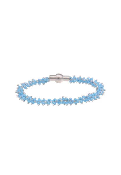 -50% SALE Leslii Armband Perlchen Silber Blau Bis zu 65% Rabatt