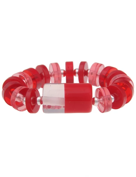 Leslii -50% SALE Armreif im Statement-Look in Rot Bis zu 55% Rabatt