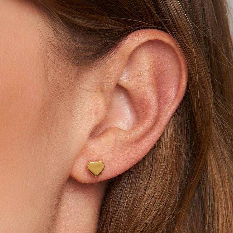 Mosuo Jewellery Herz Gold Ohrringe - Vermeil Riesige Ersparnisse