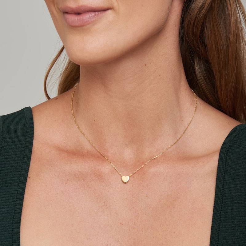 Mosuo Jewellery Herz Gold Halskette - Vermeil Tiefpreis