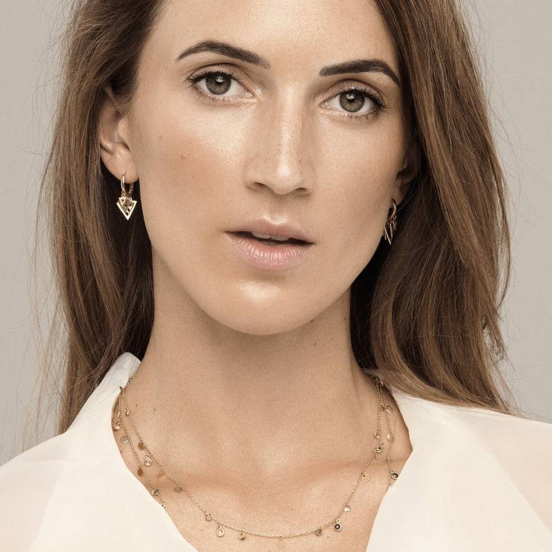 Mosuo Jewellery Dreieck Charm Creolen Neueste Stile