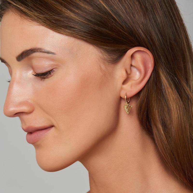 Mosuo Jewellery Dreieck Charm Creolen Letzte 2 Tage