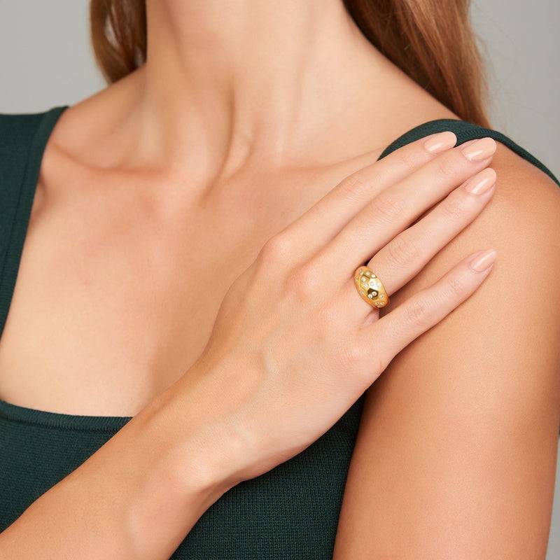 Mosuo Jewellery Sternenhimmel Topas Ring - Vermeil Hotsell