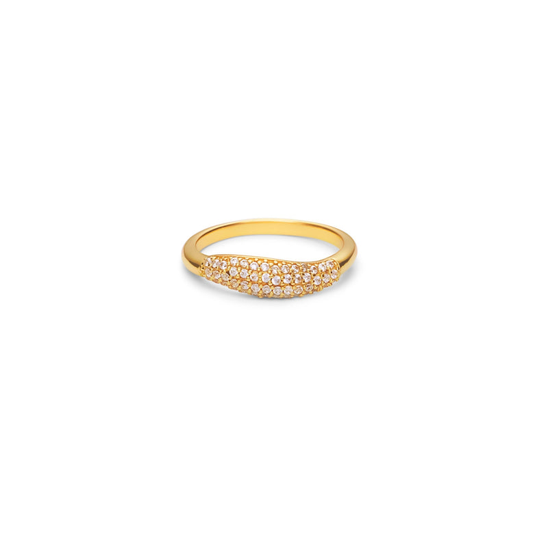 Mosuo Jewellery Athena Topas Ring - Vermeil im Angebot