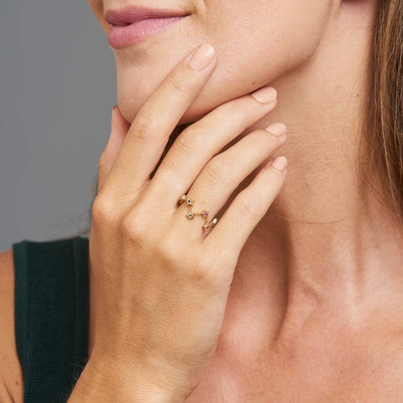 Mosuo Jewellery Regenbogen Stern Ring Fabrikverkauf