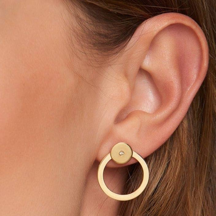 Mosuo Jewellery Brilliant Ohrstecker mit Creole Saisonschlussverkauf