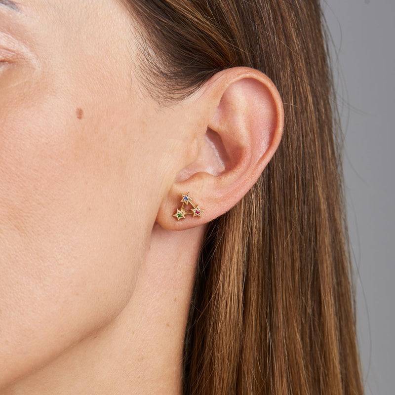 Mosuo Jewellery Regenbogen Stern Ohrstecker Weihnachtsangebot