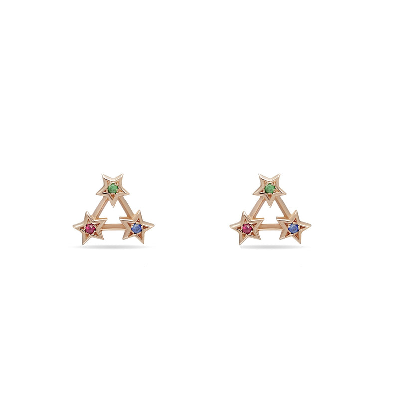 Mosuo Jewellery Regenbogen Stern Ohrstecker Weihnachtsangebot