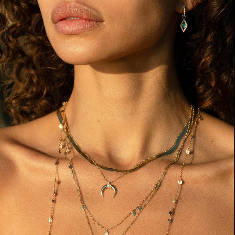 Mosuo Jewellery Mond Diamant Anhängerkette Online Outlet