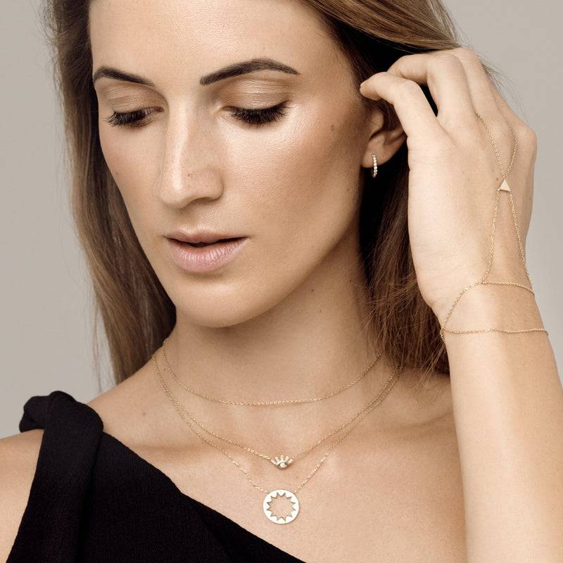 Mosuo Jewellery Sonnen Diamant Anhängerkette Exklusive Angebote