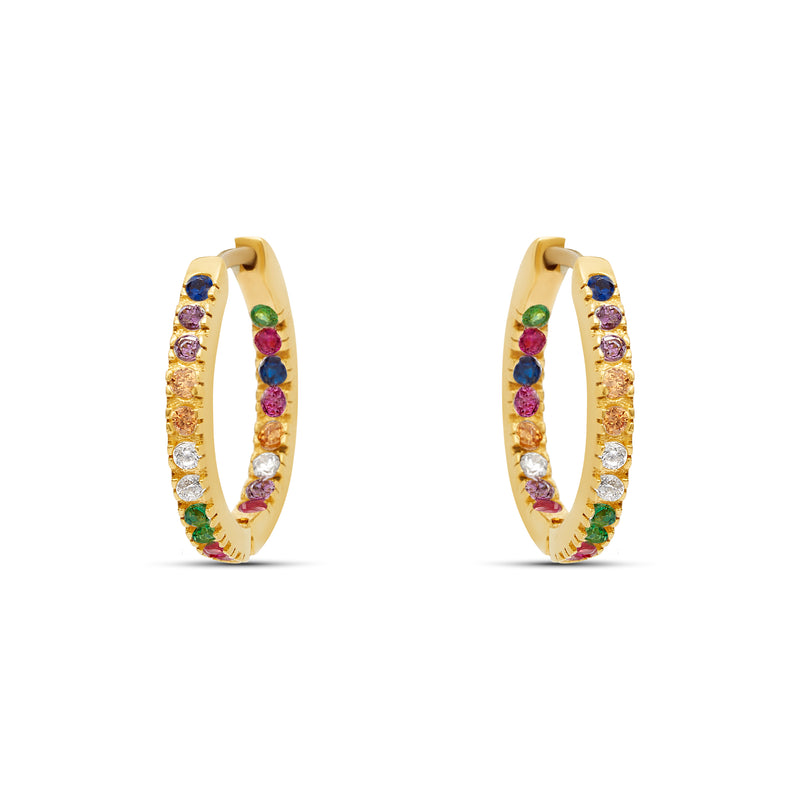 Mosuo Jewellery Regenbogen Creolen - Vermeil Online