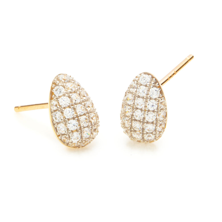 Nana Kay Echtgold Ohrringe Zirkonia Nugget Black Friday Preise