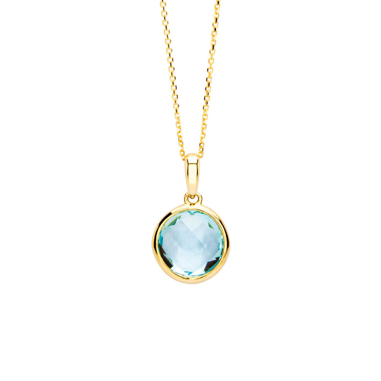 Nana Kay Echtgold Halskette Aquamarine Große Rabatte