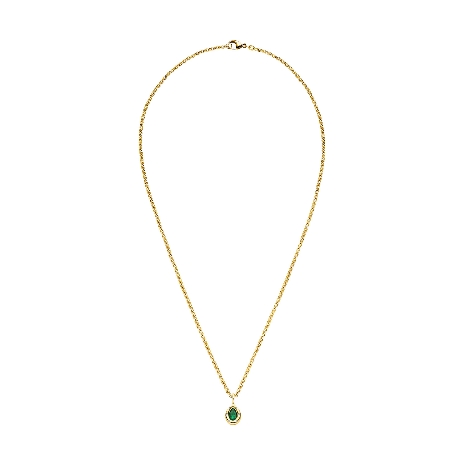 Nina Kastens Subway Pendant Emerald Pear Räumungsverkauf