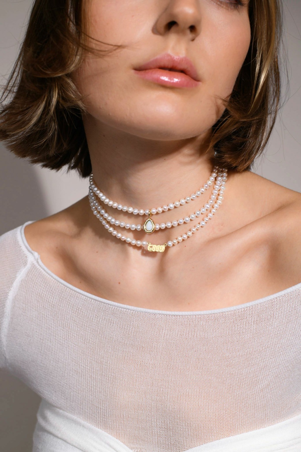Nina Kastens Subway Pendant Opal Pear Sonderangebote