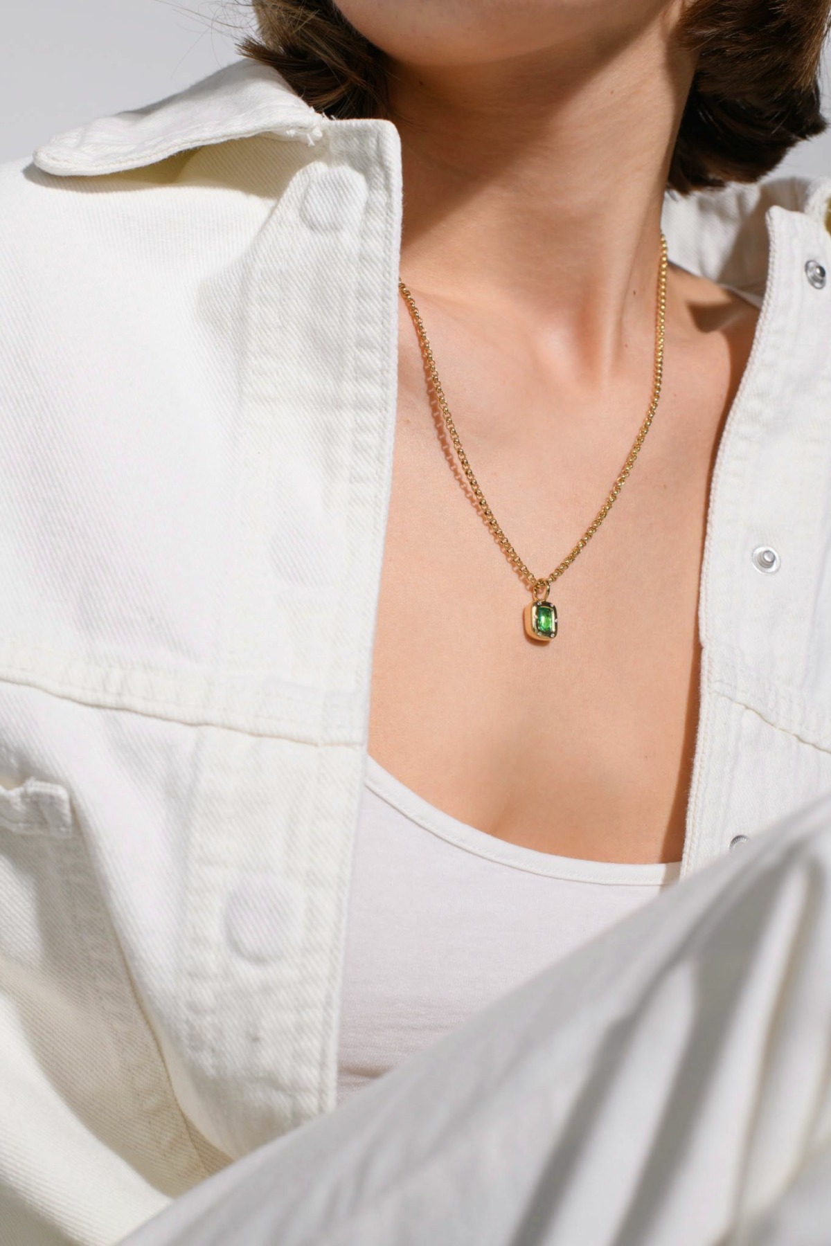Nina Kastens Subway Pendant Emerald Tiefpreis