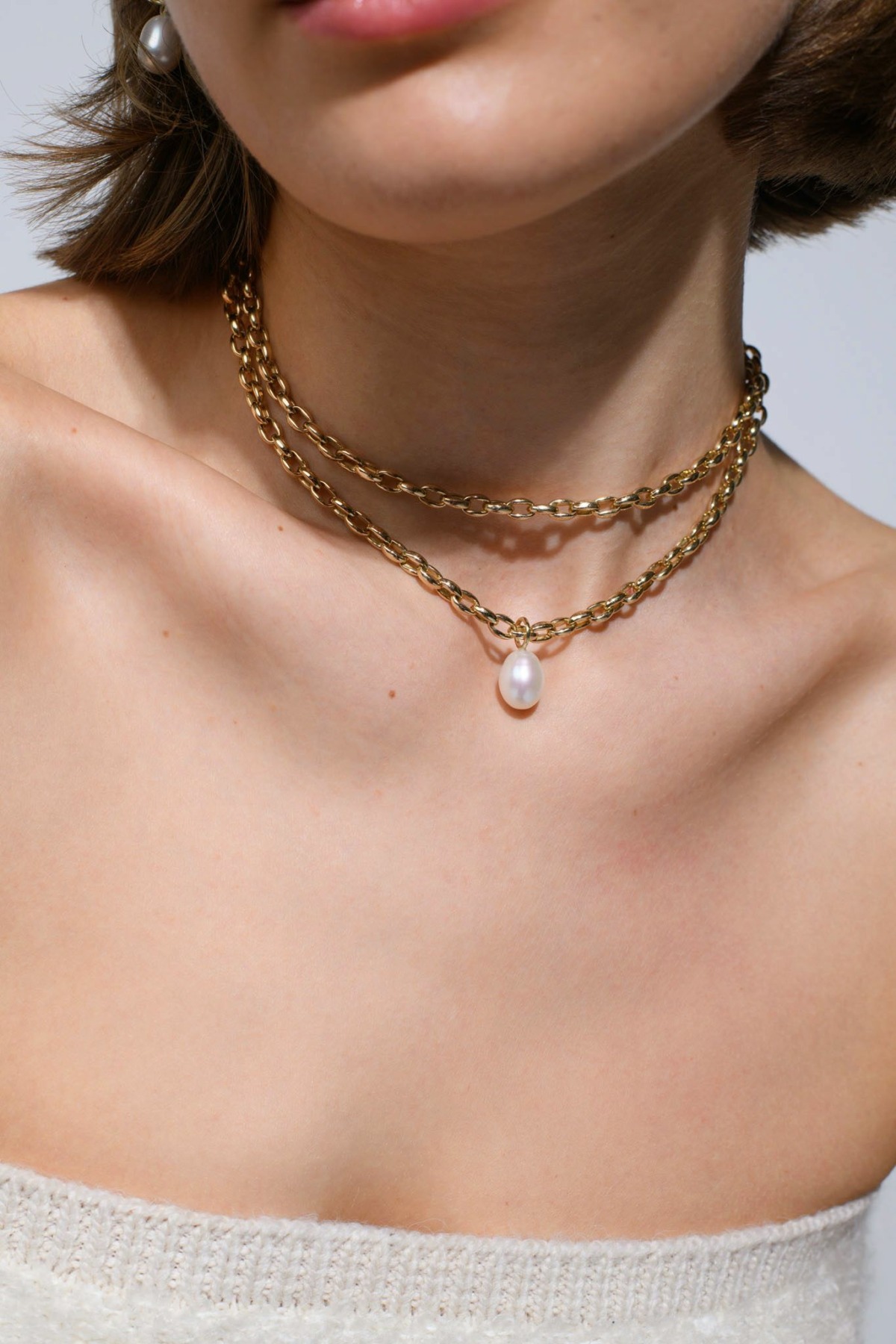 Nina Kastens UES Pearl Pendant Kostenlose Rückgabe