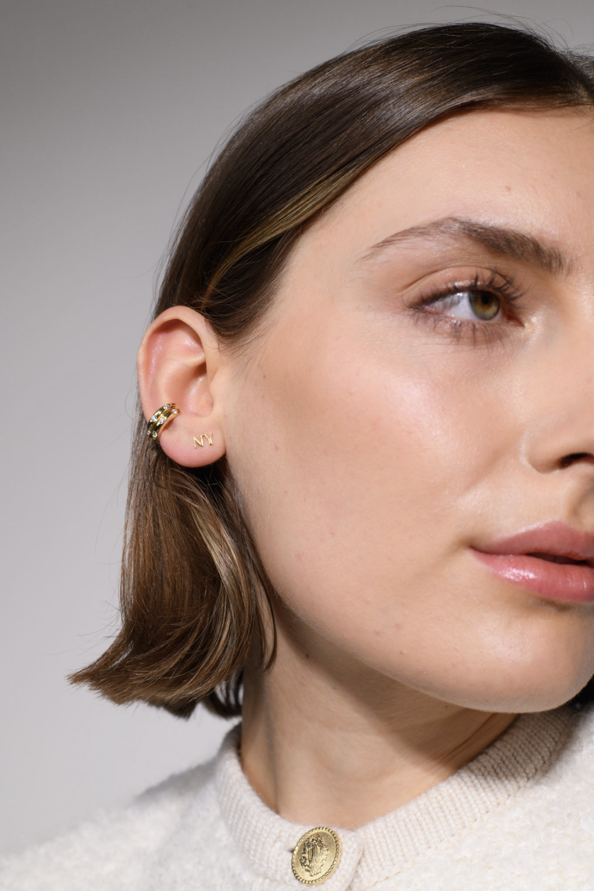 Nina Kastens Diamond Line Ear Cuff Neueste Stile