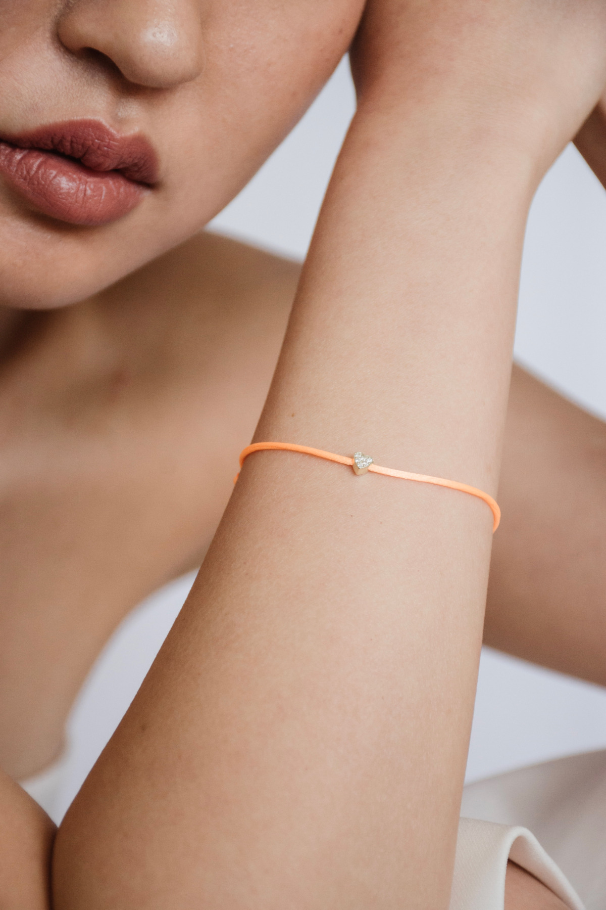 Nina Kastens Diamond Heart Bracelet Orange Muttertagsangebot