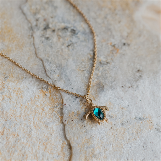 Paul Hewitt Turtle Mono Halskette Aquamarine Gold Bis zu 60% Rabatt