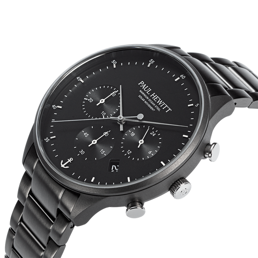 Paul Hewitt Chrono Uhr Gun Metal Schwarz Sonderangebote