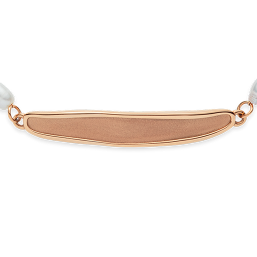 Paul Hewitt Engravable Plate Pearl Armkette Roségold Muttertagsangebot