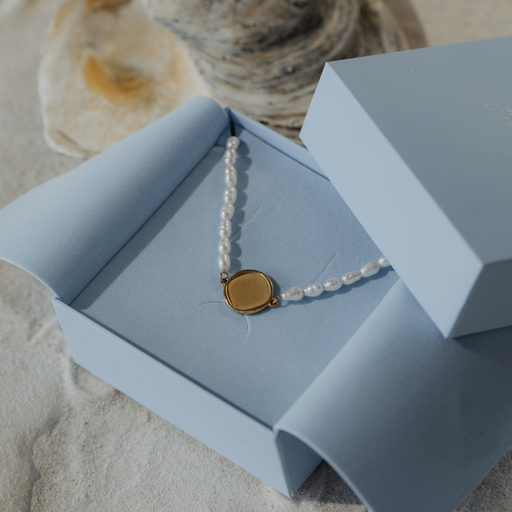 Paul Hewitt Engravable Coin Pearl Armkette Gold Heißer Verkauf