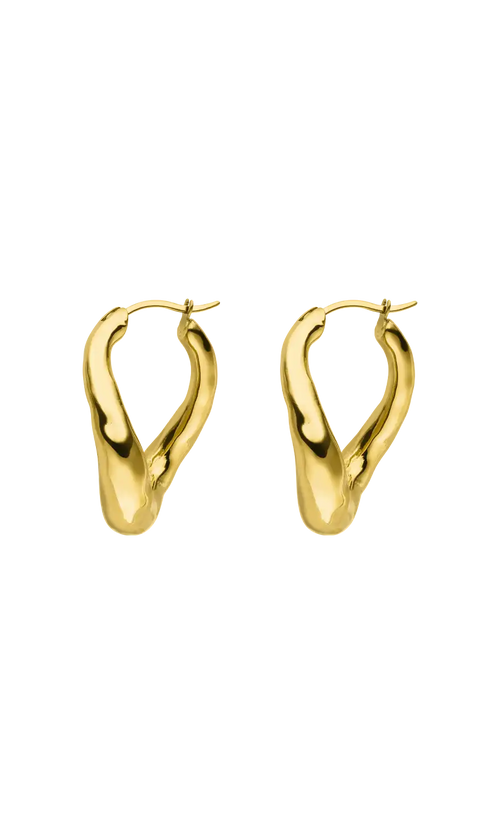 Paul Valentine Molten Twisted Hoops 50% Rabatt mit kostenlosem Versand