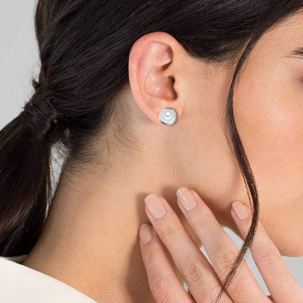 Rafaela Donata Ohrstecker Sterling Silber Süßwasser-Zuchtperle weiß VIP-Rabatte
