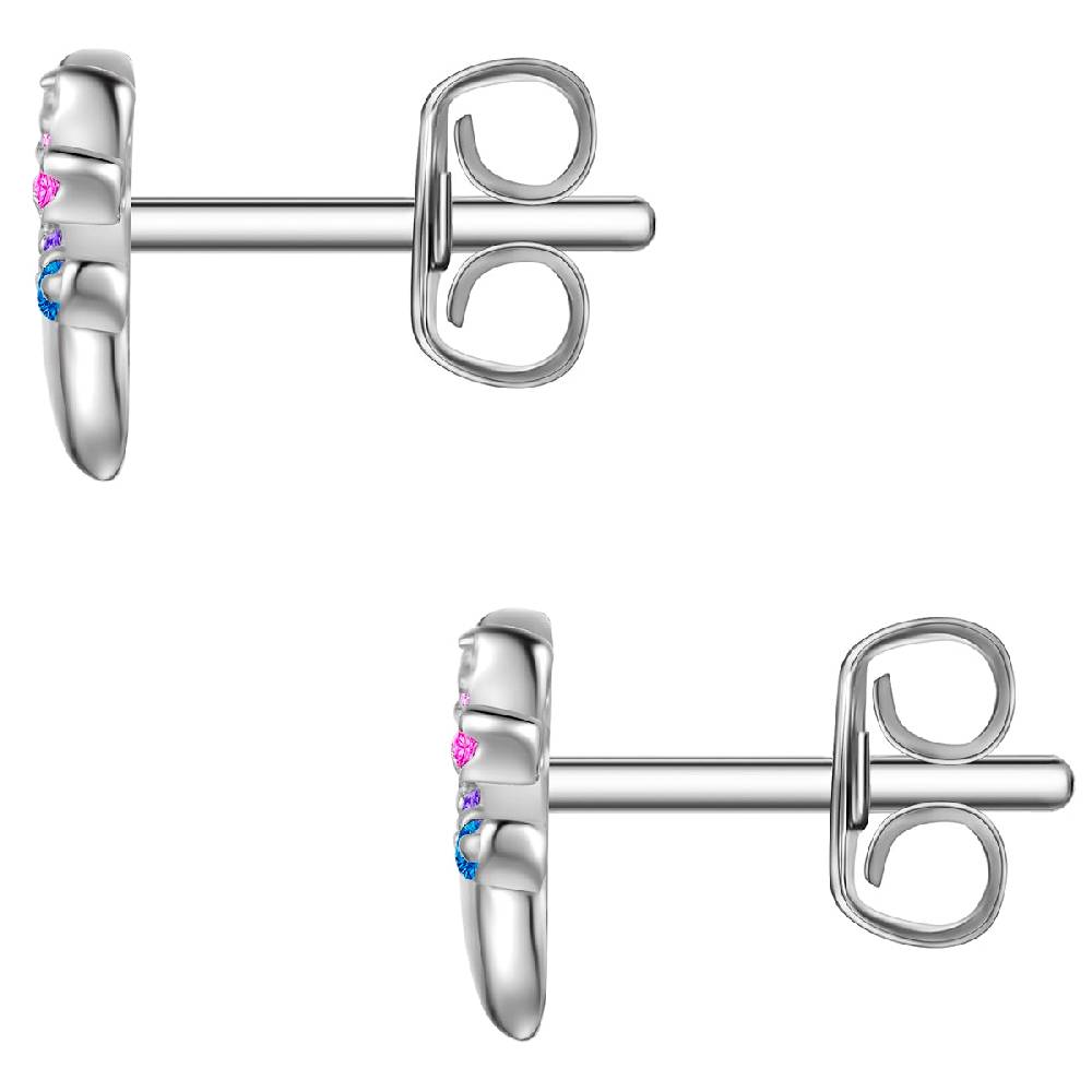 Rafaela Donata Ohrstecker Sterling Silber Zirkonia multicolor Tiefpreis