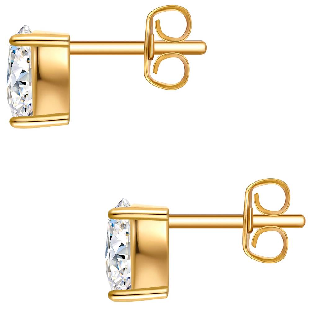 Rafaela Donata Ohrstecker Sterling Silber gelbgold Zirkonia weiß Nur für heute