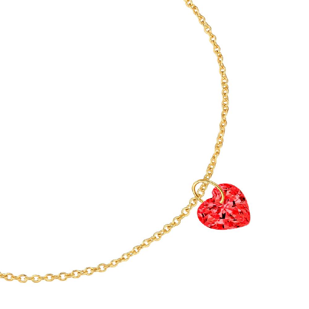 Rafaela Donata Armband Sterling Silber gelbgold Zirkonia rot Discount Store für neue Produkte