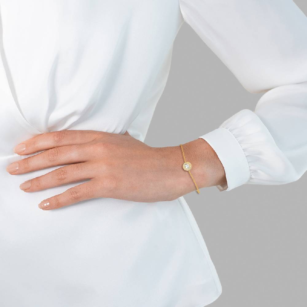 Rafaela Donata Armband Sterling Silber gelbgold Zirkonia weiß Fabrikladen