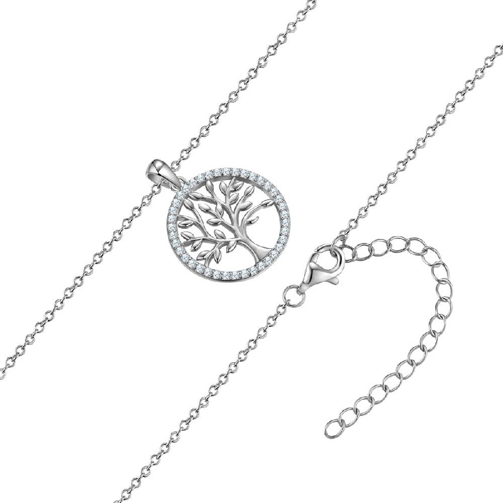 Rafaela Donata Kette mit Anhänger Sterling Silber Zirkonia weiß Bis zu 55% Rabatt